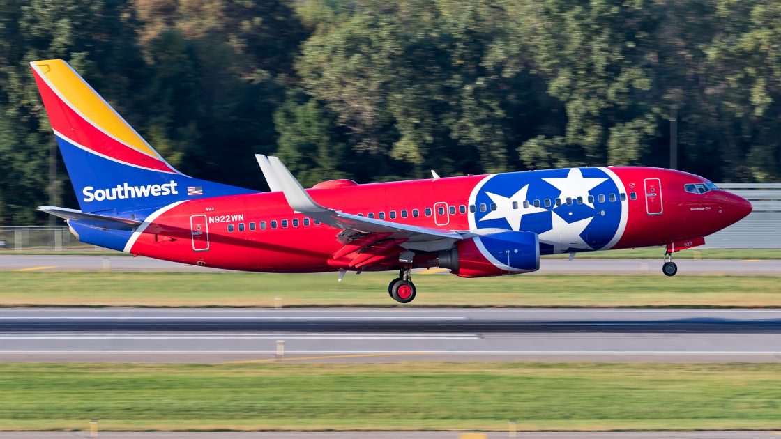 Southwest Airlines Tennessee One and Illinois One liveries will